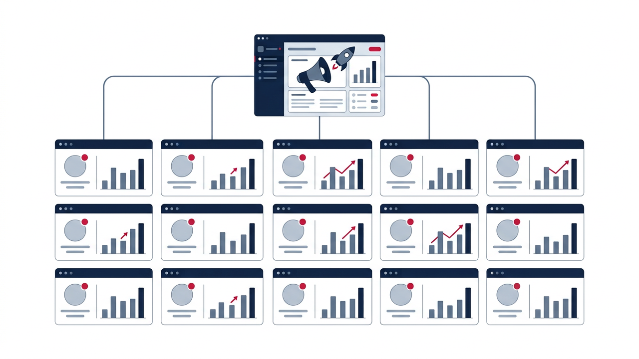 Marketing agency multiple sub-accounts GoHighLevel build